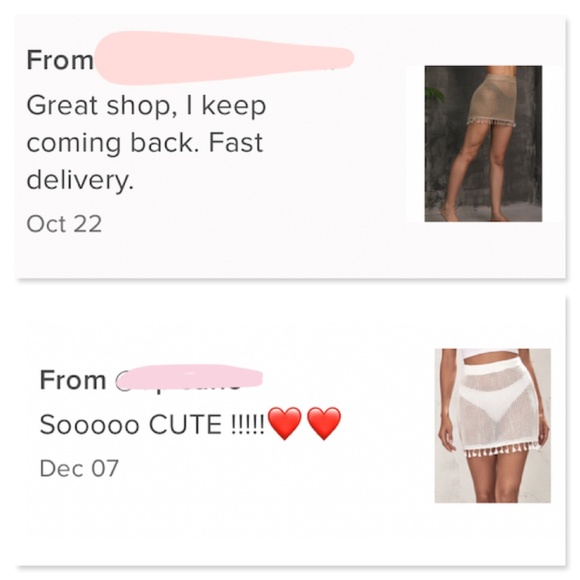 Tassel Detail White Knit Cover Up Mini Skirt - Picture 8 of 12